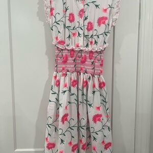 Nimo with Love Embroidery Pink Floral Women's Casual Dress size xsmall